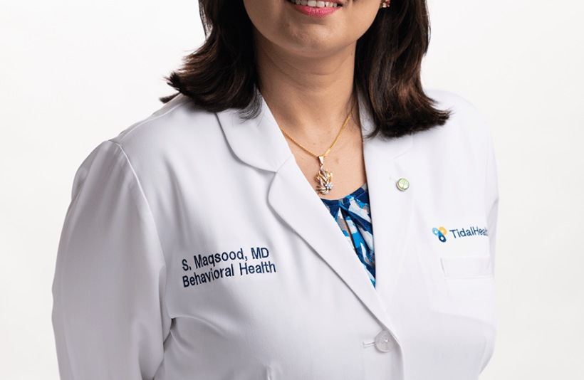 Schedule with Saima Maqsood, MD, Behavioral Health TidalHealth